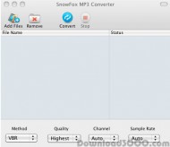 SnowFox MP3 Converter for Mac screenshot